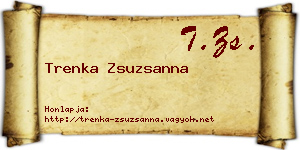 Trenka Zsuzsanna névjegykártya